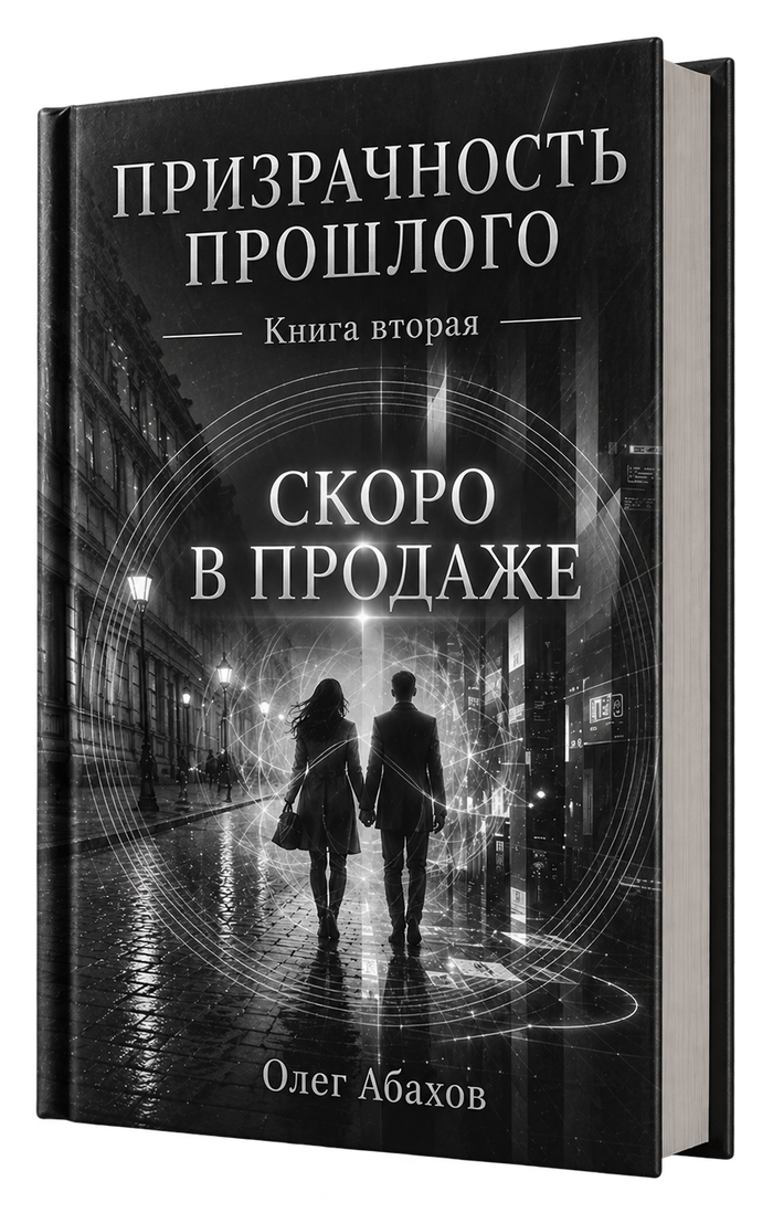Обложка книги «Призрачность прошлого. Книга вторая» — скоро в продаже